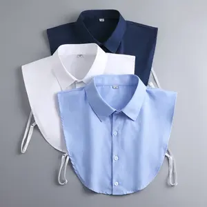 Fakes Collar Cotton Detachable White  Dickey Collar for Women and Men Faux Halfs Shirt    Multi Specification M L XL 2XL 3XL, Not Deformed Easy To Clean