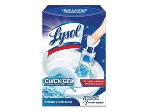 LYSOL Brand Click Gel Automatic Toilet Bowl Cleaner Ocean Fresh 6/Box 4 Boxes/Carton 89059CT