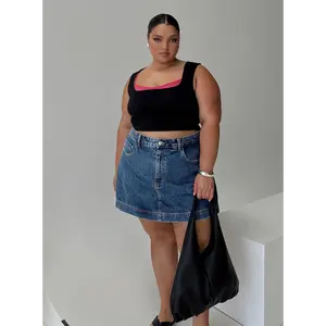 Gazelle Denim Skort Mid Wash Curve