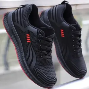 2025 Men's Shoes Autumn Men's Breathable Casual Shoes Non-slip Sports Shoes Running Black Waterproof Work Shoes Closed Training