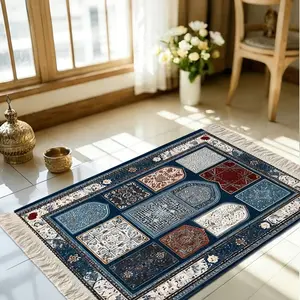 Classic Prayer Mat, Polyester Material, Indoor Praying Rug, Home Decor, Traditional Muslim Prayer Pad, Indoor/outdoor Use