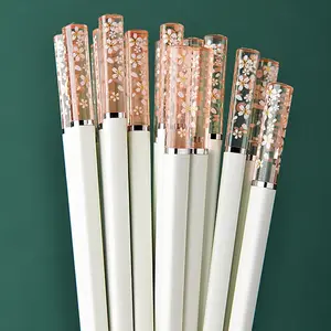 1/5/10pairs of Sakura Pattern Chopsticks Utensils Kitchenware 1/5/10pairs of Sakura Pattern Chopsticks Utensils Kitchenware