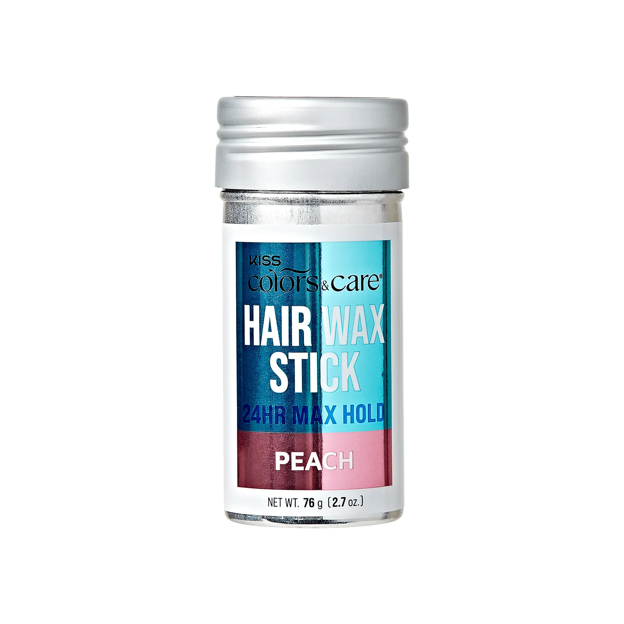 Kiss Colors & Care Edge Fixer Wax Stick  - Peach | Edge Control, Baby Hair Gel, 24 hr Max Hold, Push-Up Application, Hair Care