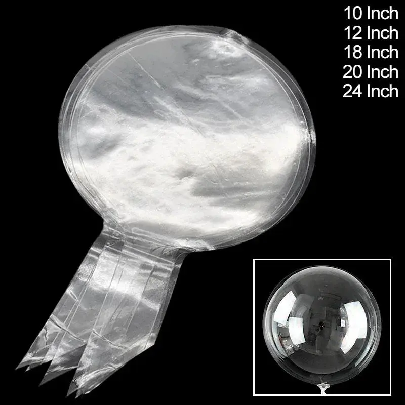 10pcs Transparent Popo Bubble Balloon Transparent inflatable helium balloon bounce out blitz Balloon Inflatable Pop Outs Wedding birthday party decoration