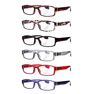 6 Pack Reading Glasses for Women Men Blue Light Blocking Computer Readers with Spring Hinge Durable Lightweight Eyeglasses
