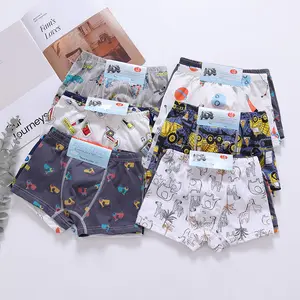 Children's cotton underwear, boys' printed cartoon boxer briefs, triangle briefs for kids