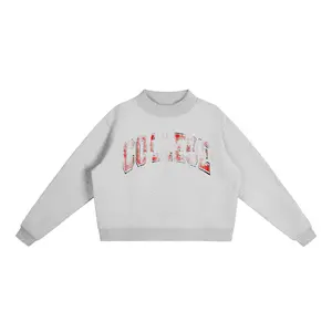 COLLEGE Mock-Neck Crew Sweatshirt