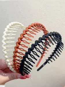 3 Pack Non-Slip Wave Hair Bands, Anti-Frizz Hair Accessories, Elegant Daily Use Headbands for Women, Stylish Hair Wraps, Zigzag Headband