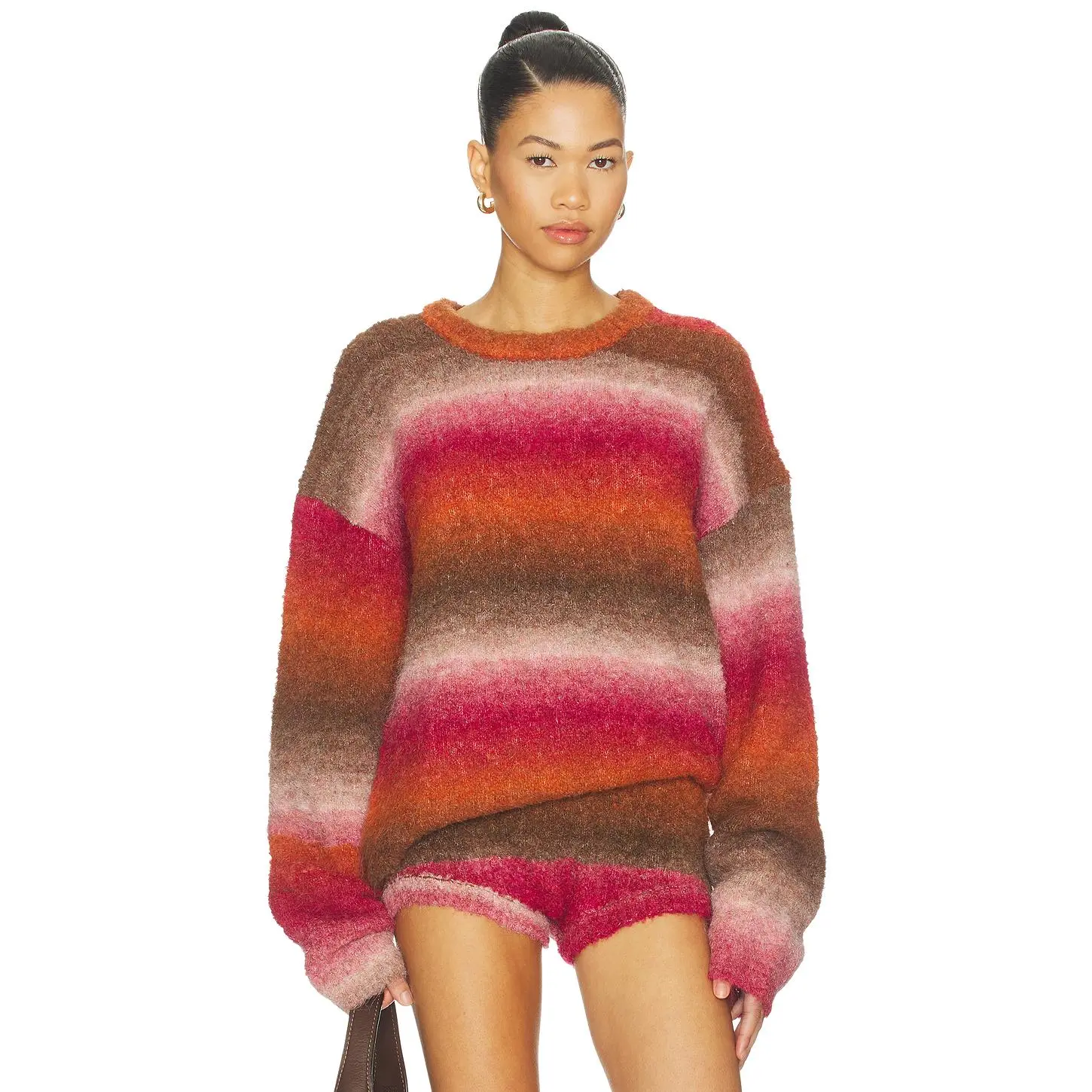 LIONESS Loyalty Knit Pullover in Wine