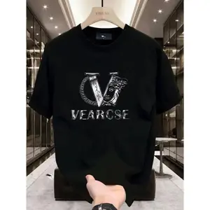 2026 new men's stylish pure cotton round-neck casual printed T-shirt, suitable for both Men and women, perfect for fashionable and relaxed summer outfits.