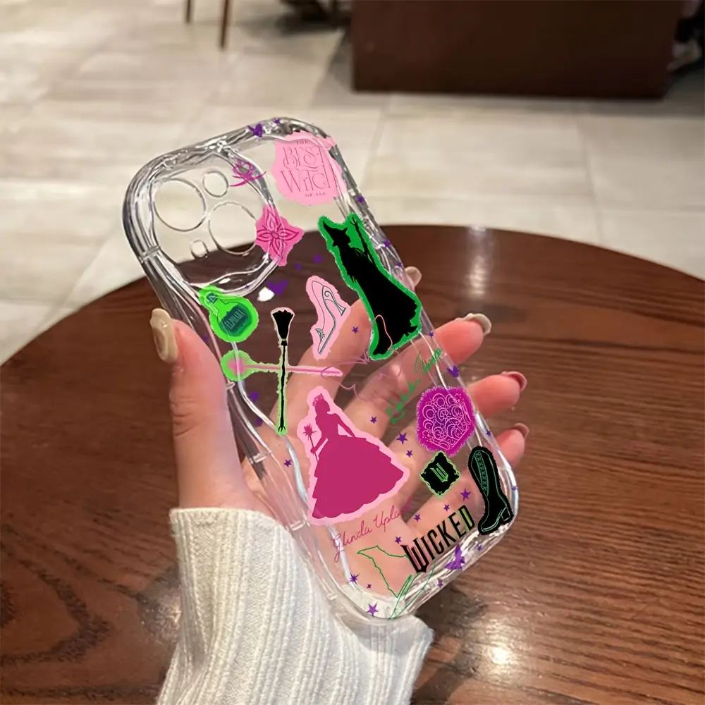 W-Wicked Part One Movie G-Glinda Phone Case Compatible with for iphone  17 Pro Max Air 16 15 14 13 12 11 Pro Max Mini XR XS X 7 8 Plus, Shockproof Soft TPU Back