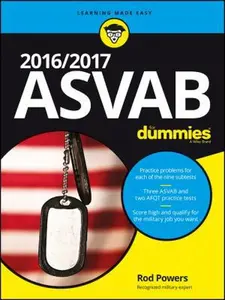 USED-2016 / 2017 ASVAB For Dummies by Rod Powers (Paperback)