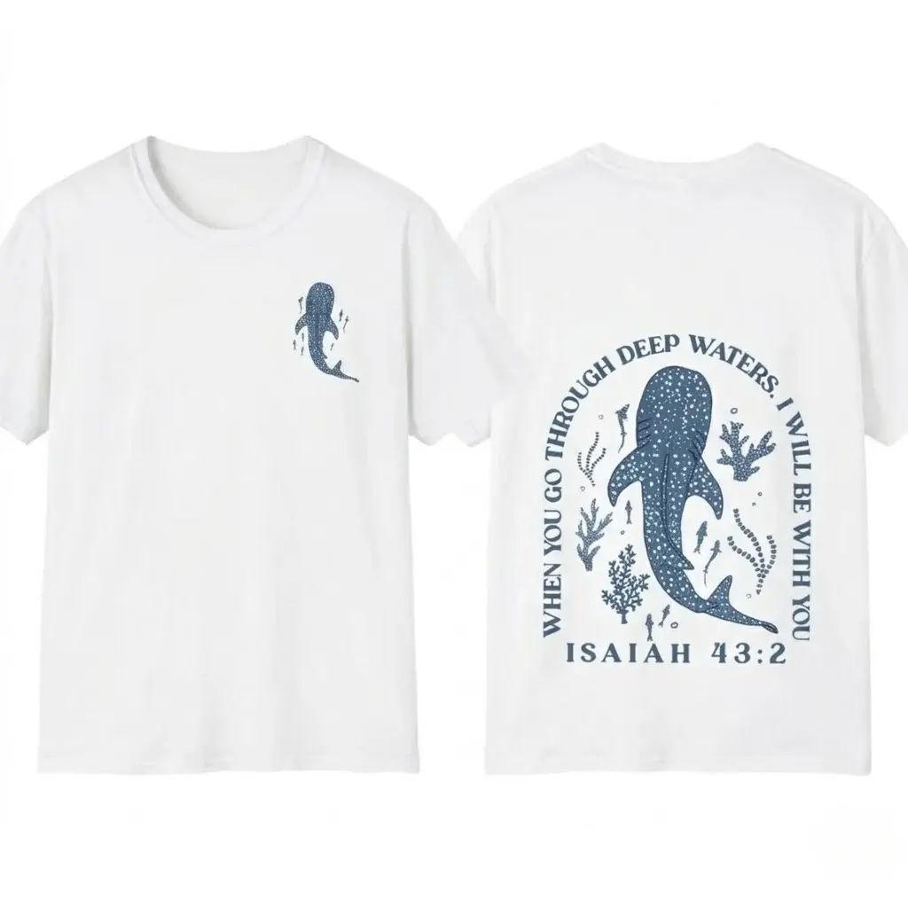 Whale Shark Tshirt, Hoodie Beachy Shirt, Shark Shirt, Jesus T-shirt, Hoodie Beachy Tee, Beachy Tee, Summer T-shirt.