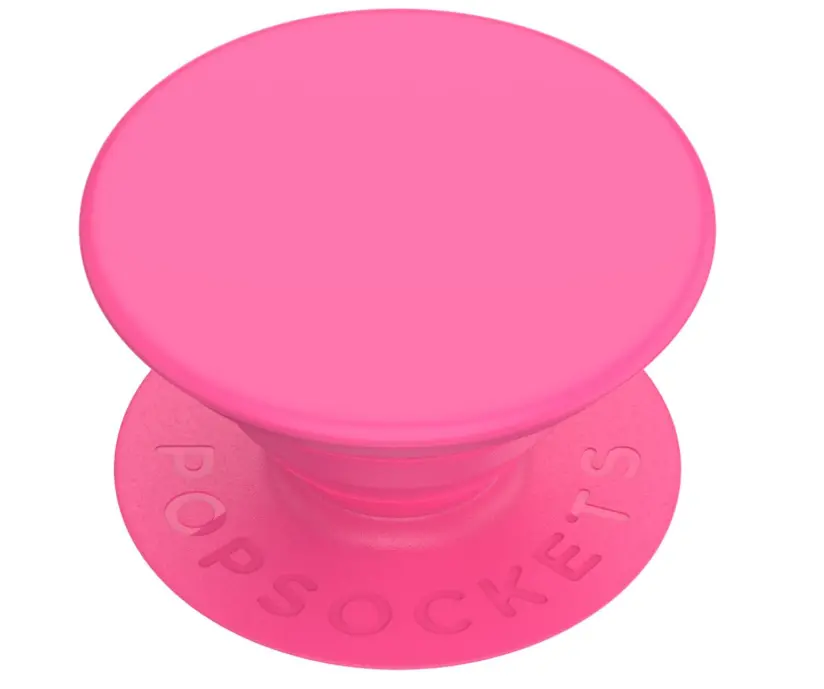 PopSockets Phone Grip with Expanding Kickstand, Adhesive Grip - Neon Pink