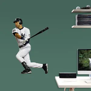 Derek Jeter - RealBig Swing Collection - Official MLB - New York Yankees - Reusable Vinyl Wall Decals