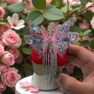 Original Pure Handmade Piece — Meteorite Tail-Wing Style, Set with Natural Crystal