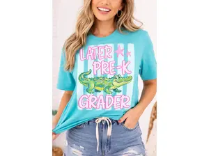 Later Gator Shirt Last Day of School Teacher End of School Year Pre-K 1st 2nd 3rd 4th 5th Grade Tee