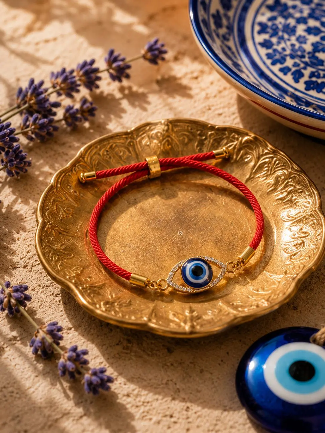Women's Turkish-Style Evil Eye Enamel Protection Charm Bracelet, Adjustable Cord Bangle, Lightweight Stackable Spiritual Daily Fashion Jewelry, Birthday Gift Accessory, Bracelets Heart Rate Couples Set y2k Tiger Stone Crystal