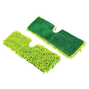 212 MAIN Microfiber Mop Head Refill - 18x7 in. Water Absorbent Wet & Dry Replacement Pads, Spin Mop Replacements, Green (Libman 1025459)