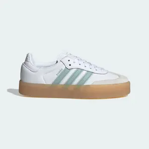 Adidas Sambae OG Cloud White Wonder Pastel Green Off White Gum Bottom Womens Casual Daily Sneaker Shoe