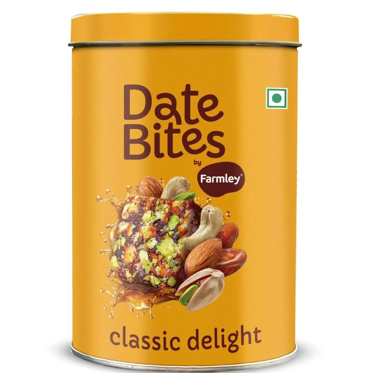 Farmley Protein Dates Bars Jars| Dates Bite with No Added Sugar | Made with Zero Added Sugar | Date, Pistachio, Cashews, Almonds, Honey | Healthy Protein Bars 200 g (Pack of 10) (7.05 Oz)