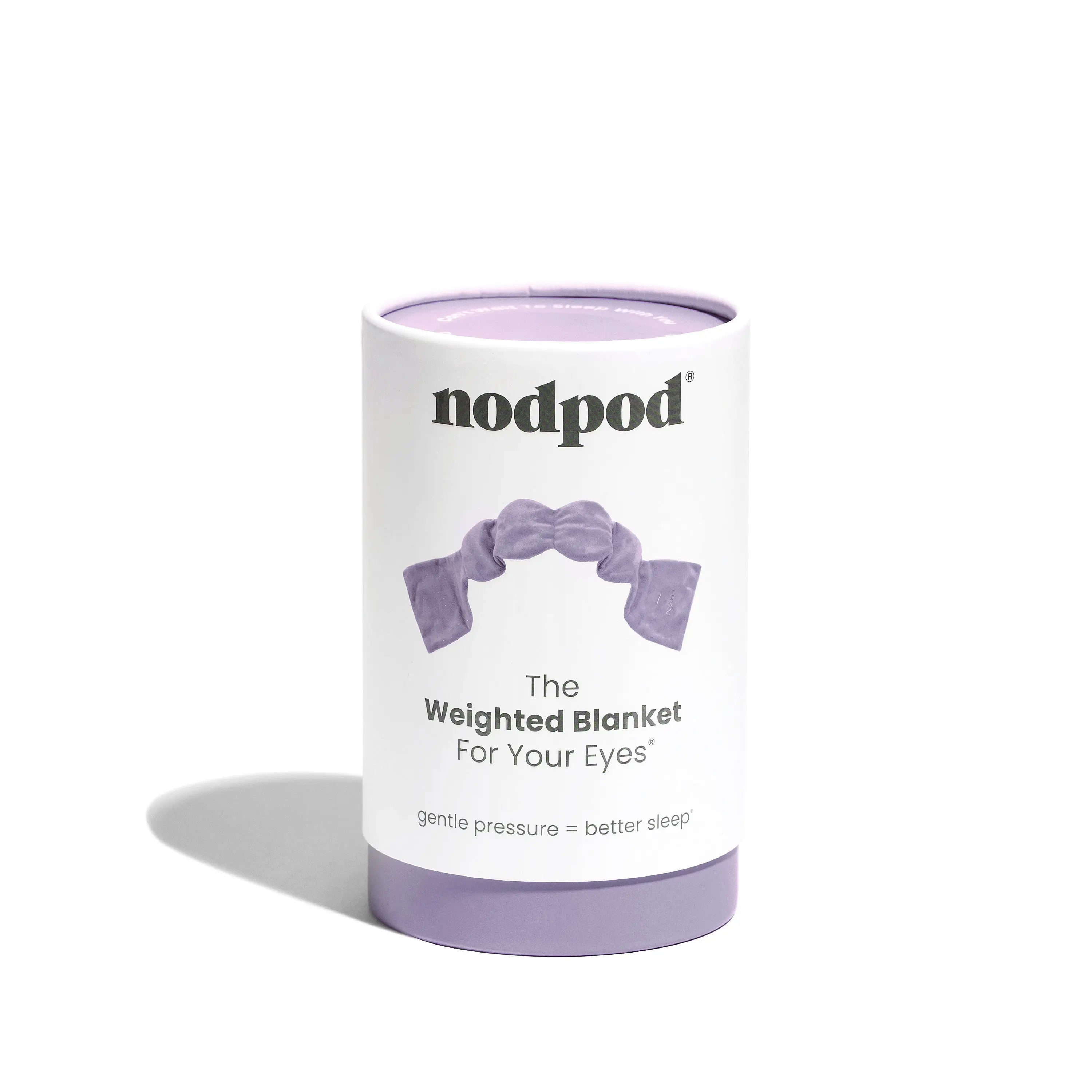 Nodpod Sleep Mask - The Weighted Blanket For Your Eyes, Calming Eyemask for Deep Sleep, Side-Sleeping Friendly, 100% Blackout, Patented Strap-Free Design