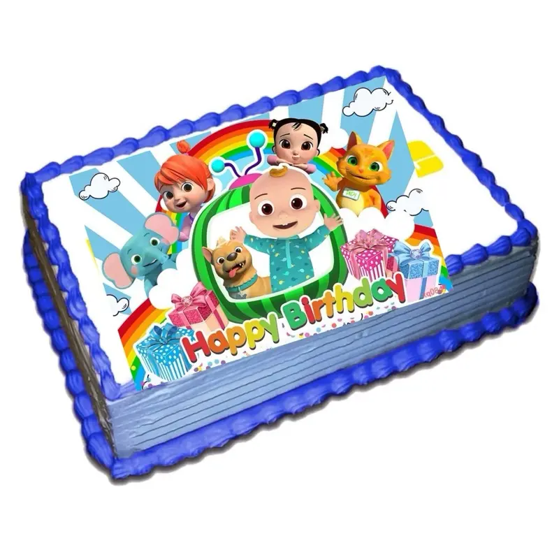 Edible printing on rice or icing paper for cake decoration and gelatin,8x11 inch