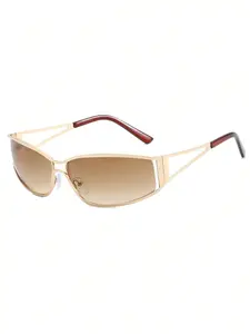 Y2K Hollow Out Sunglasses, Retro Style Fashion Eyewear, Unique Street Photography Shades, Trendy Square Sunglasses, Women's Glasses, Trendy Accessory, Vintage Square Sunglasses