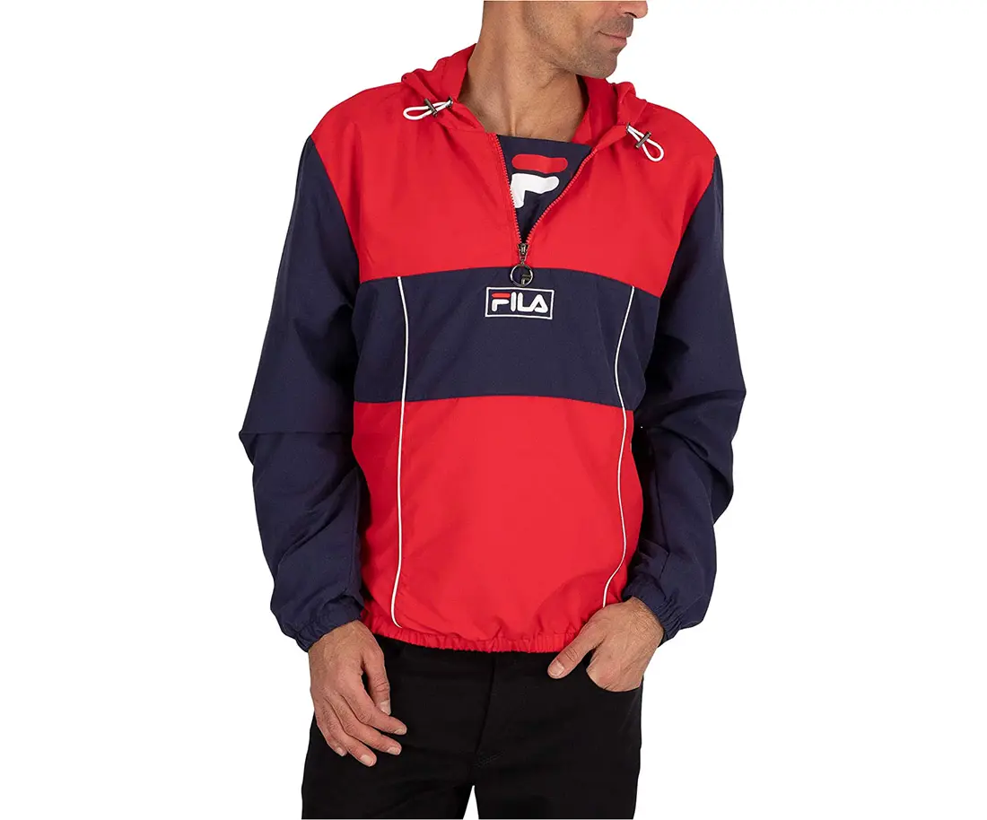 Fila Europa 1/2 Zip Windjacket Mens Jackets