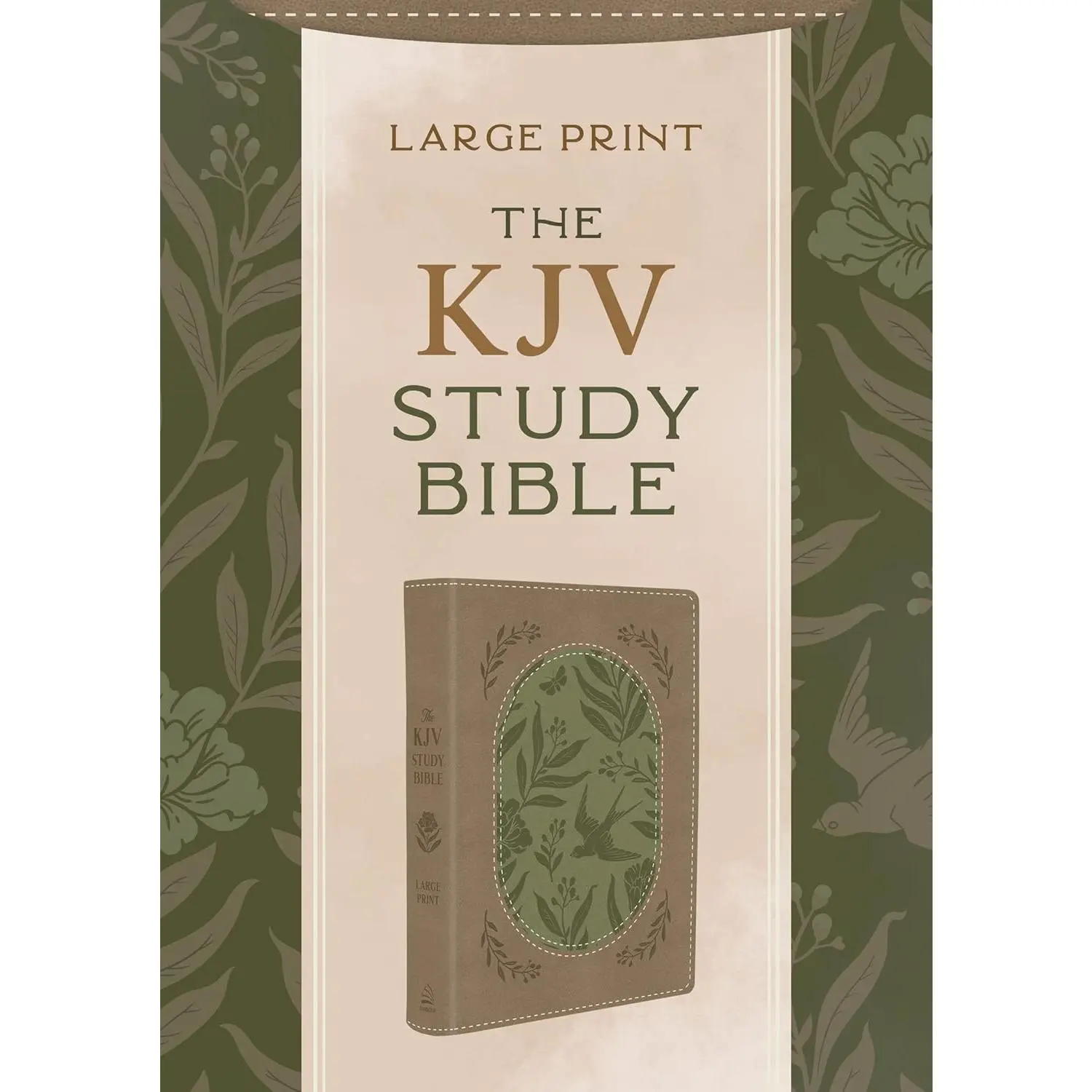 The KJV Study Bible, Large Print [Olive Branches] Flexible Barbour