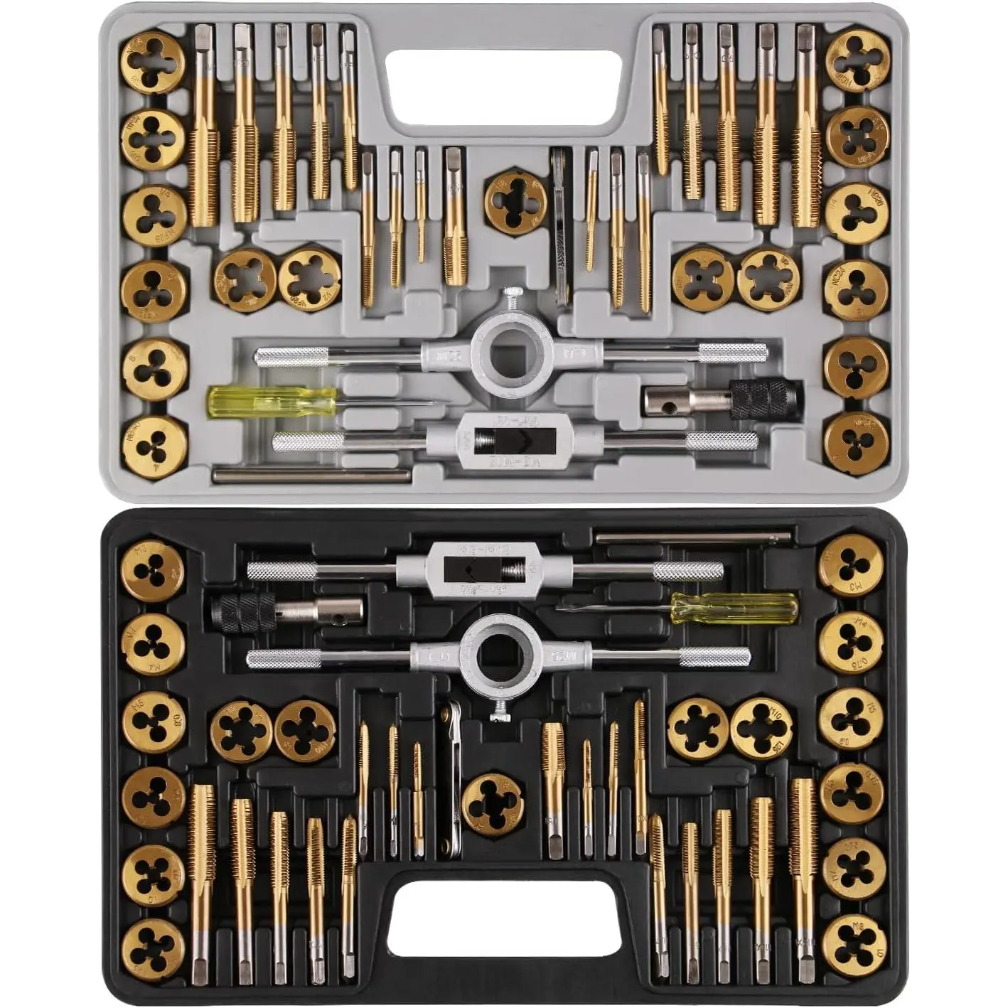 Brass Coated 40pcs Metric & 40pcs Standard