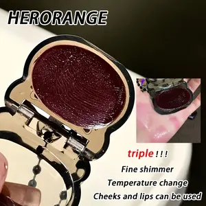 Mini pendant-style dewy blush cream Compact, Sheer, natural, Glow, easy to blend, Highly pigmented, long-lasting, and adheres well to the skin, The pendant design makes it convenient for outings, Portable and easy to apply, Non-greasy Makeup