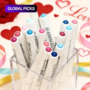 Liquid Acrylic Marker Pen (9 Counts/set), Soft Head Marker Pens, Graffiti Markers, Colorful Graffiti Painting Coloring Pen for Student, Art Drawing Supplies