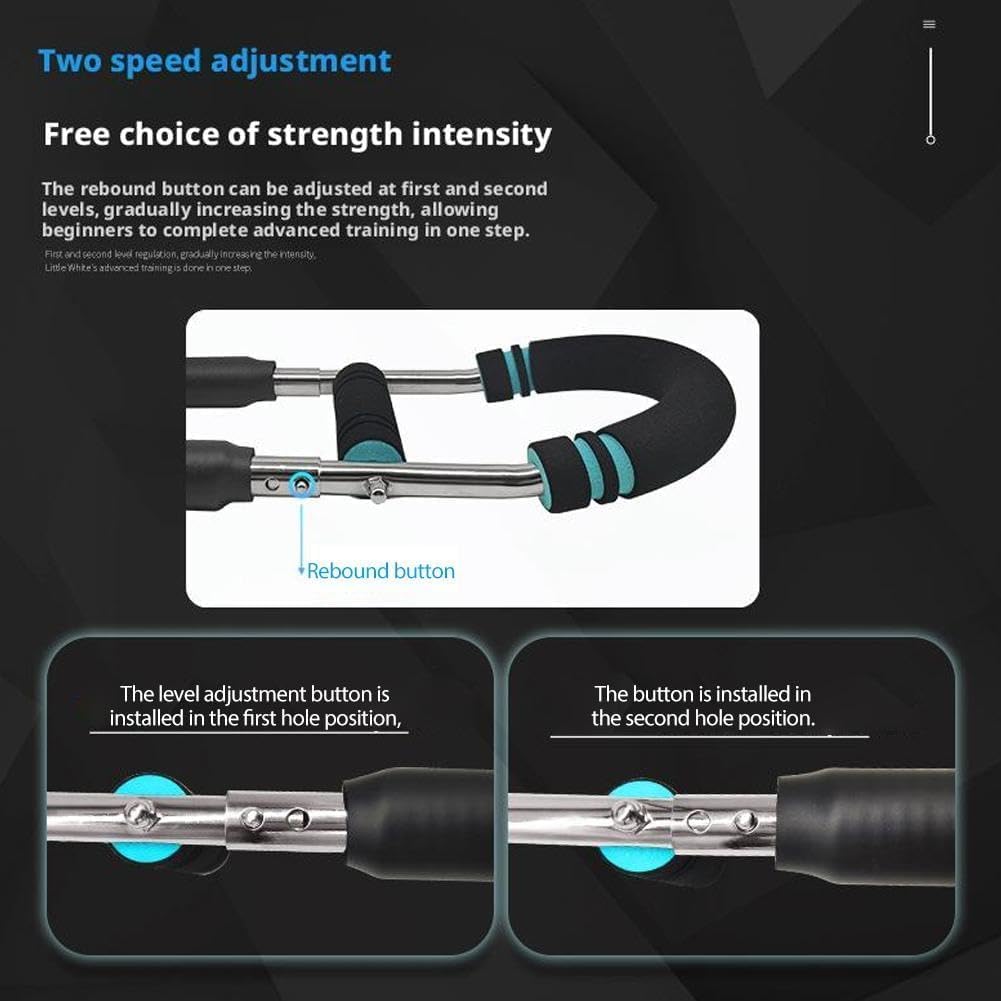 Adjustable Spring Resistance Arm Chest Exerciser Detachable Portable Grip Strength Trainer for Home Gym Outdoor Fitness Workout