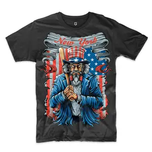New York Yankees Baseball Uncle Sam Men's Graphic T-Shirt