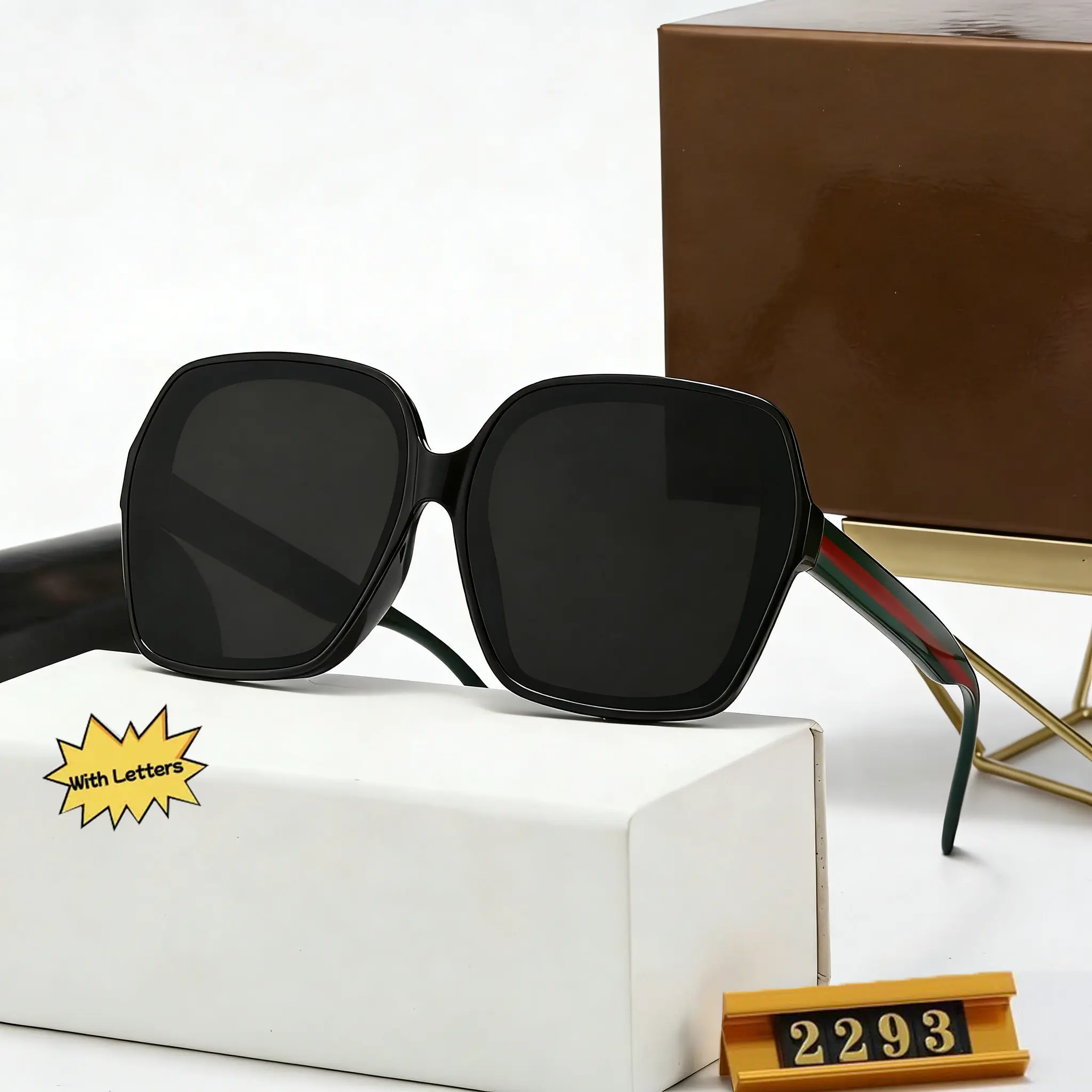 70s Retro Oversized UV-Blocking Sunglasses for Women, High-Quality Vintage Designer Shades with Large Square Frame, Adjustable Temple Arms, 1-Piece Nose Pads, Trendy Casual Sunglasses, Stylish Fashion Eyewear Accessory
