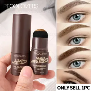 [Eyebrow Powder Stick]1pc Long-Lasting Waterproof Eyebrow Powder Stick, Easily Apply To Achieve Trend Eyebrows. Multiple Color Shades Match Different Hair Colors, Makeup Lovers, Beginner-Friendly, Daily Use