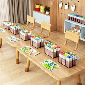 Desktop Marker Pen Storage Box, 2 Counts/set Multi-grid Marker Pen Holder, Stationery Storage Box, Desk Organizer for Home Office School Student Teacher