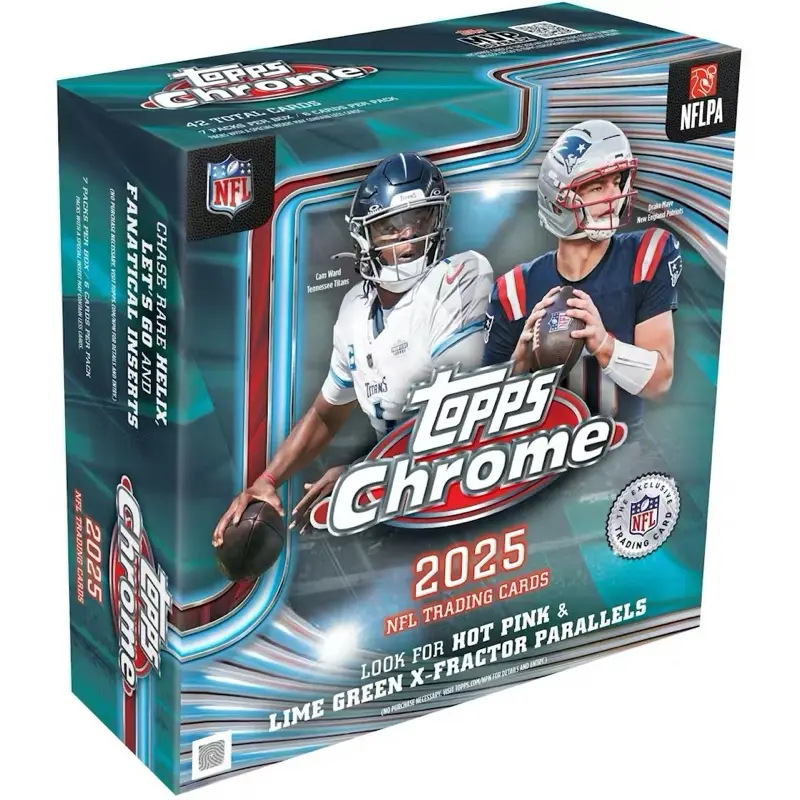 2025 Topps Chrome Football NFL Blaster Box
