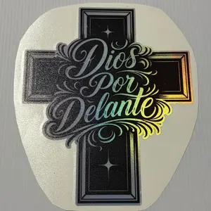 Dios por Delante cross decal