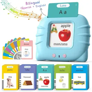 KIDGENIUS Bilingual English & Spanish Talking Flash Cards for Toddlers - 224 Sight Words Interactive Educational Toy for Kids Ages 1-8 - Perfect for Children’s Day & Summer Holidays