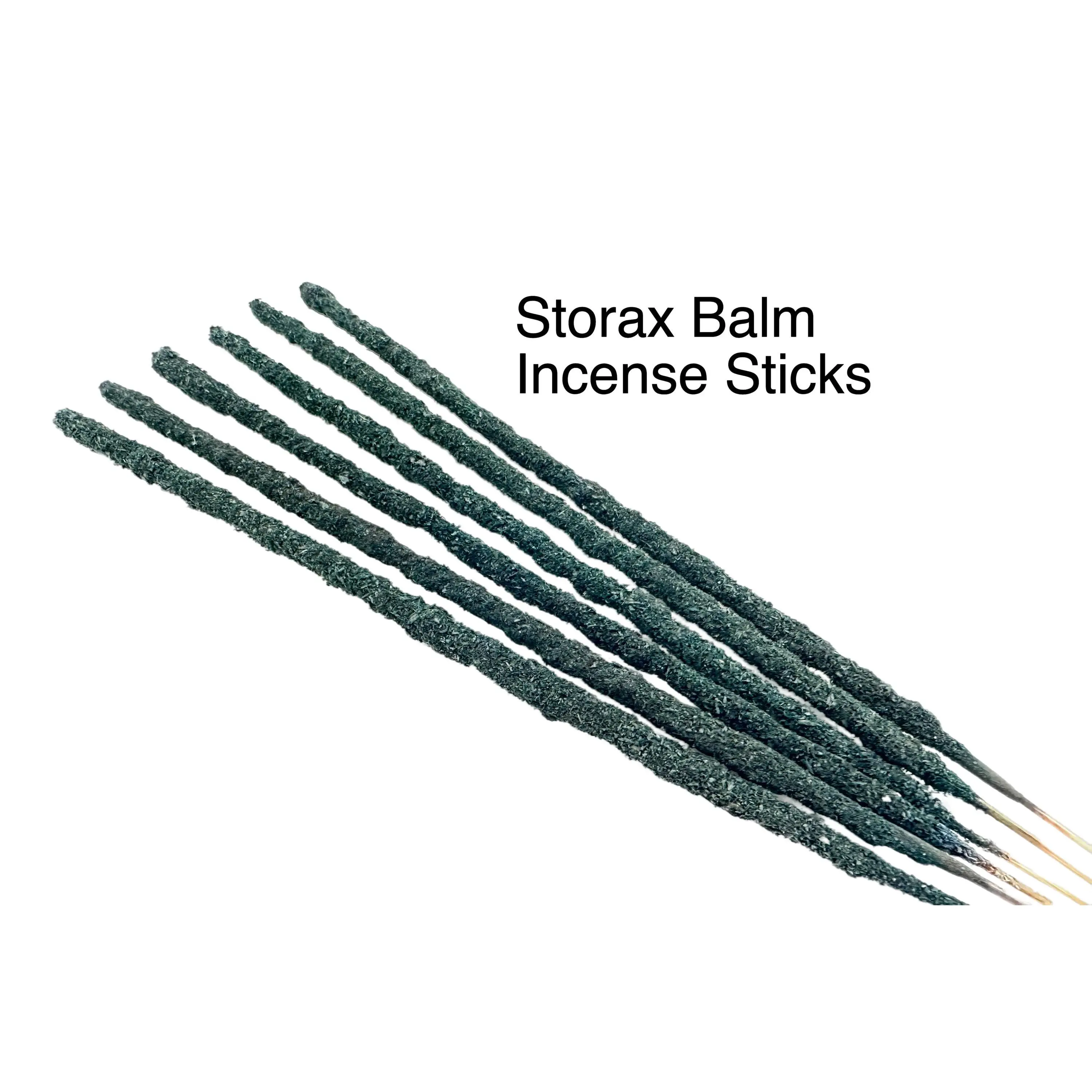 New Moon Beginnings Storax Balm Incense Sticks 6-Pack - Scented Fragrance Freshener for Aroma and Scenting
