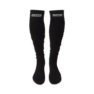 Battle Long Football Socks - Moisture-Wicking Spandex Fabric for All Seasons - Black - Game-Changing Performance Gear Upgrade