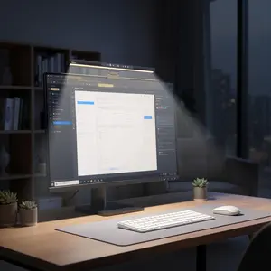 Monitor Light Bar, Computer Monitor Lamp, Memory Stepless Dimming Touch Control Screen Light Bar, 5 Color Temperatures, USB Powered LED Reading Desk Lamps for Home/Office/Game