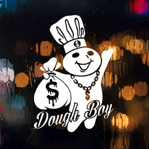 Dough boy money bags decal sticker, multiple colors and sizes. For cars, trucks, walls or laptops funny decal car stickers truck Vehicle Exterior Decoration