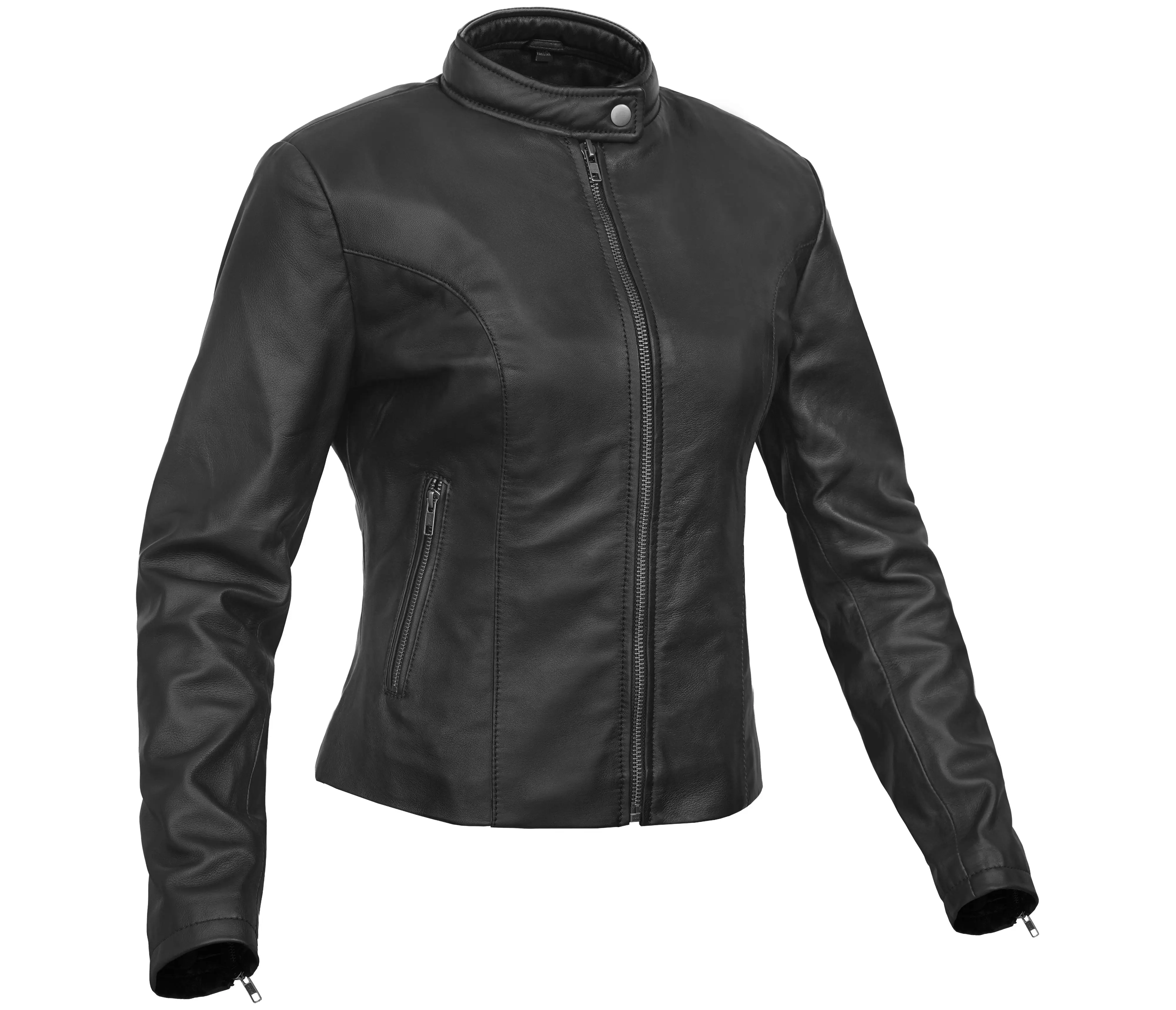Sunstorm™ Women's Leather Motorcycle Jacket