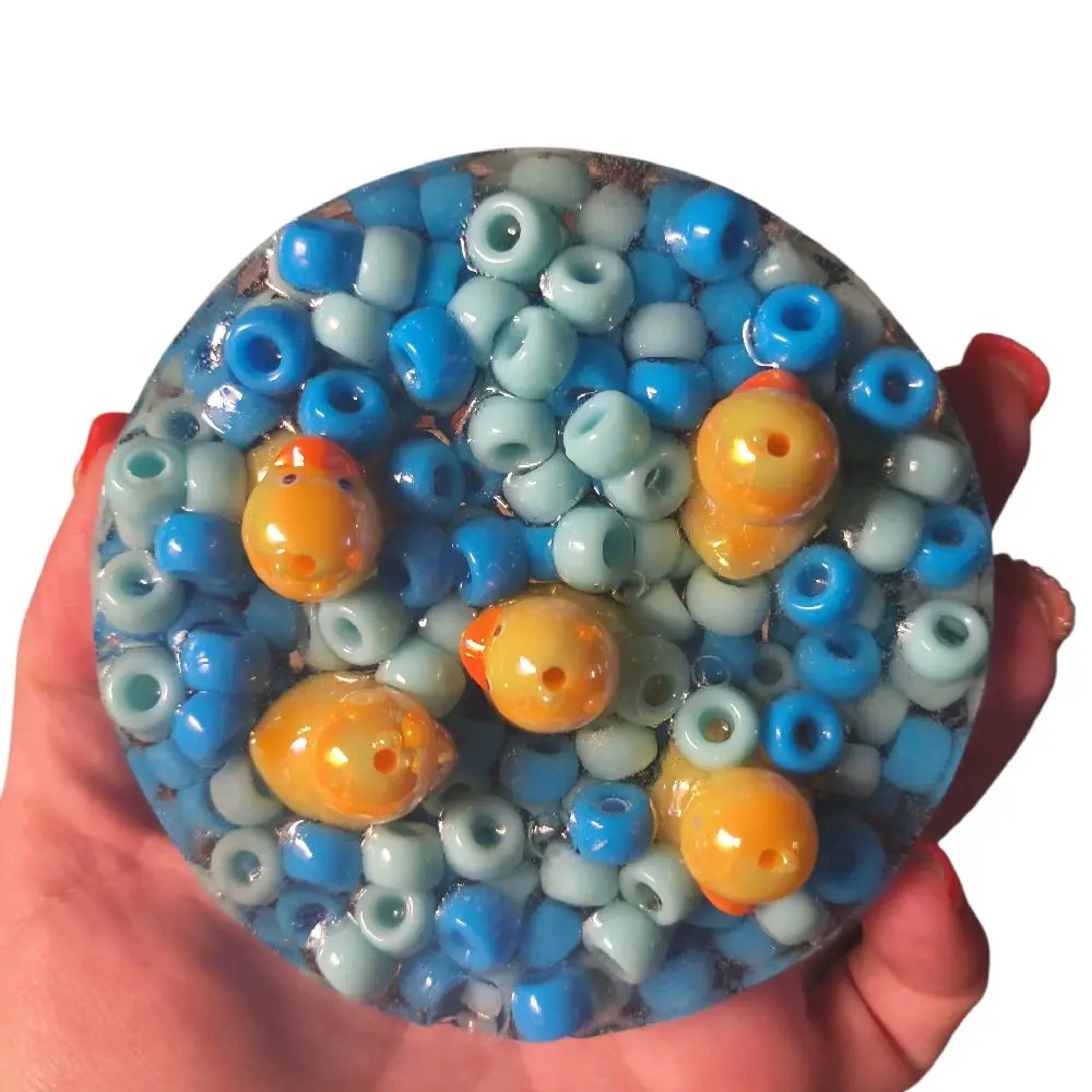 Handcrafted Duckling Sensory Pad with Duck Elements, Fidgeting Toy for ADHD, Stress Relief - Suitable for All Ages