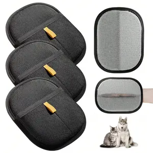 Pet hair removal gloves, cat hair cleaner, cat hair removal tool, cat grooming gloves, hair removal brush, lint remover, double-sided dog hair brush, Electrostatic Pet Hair Removal Gloves with Bidirectional Bristle Design