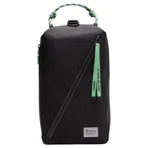 Lululemon 9L Fast Track Paracord Convertible Backpack – Women’s Crossbody, Shoulder, or Backpack Style in Black and Lime Yellow