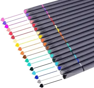 Smart Fineliner Color Pens Set - Fine Point Colored Pens, 18 Unique Colors, Durable Construction for Office, School, and Artistic Use color  pens